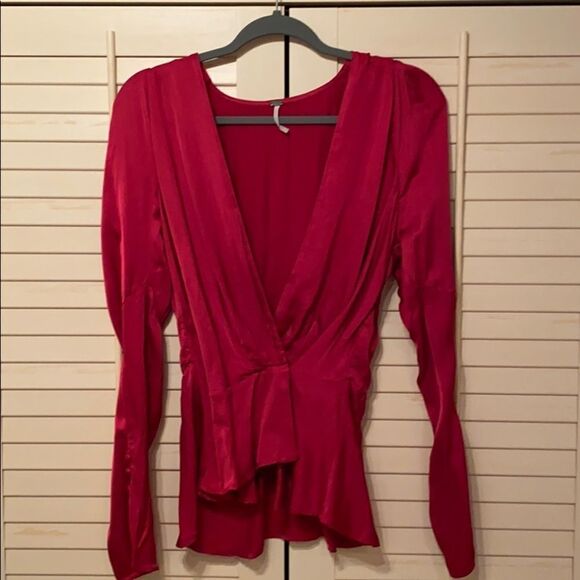 Young Fabulous And Broke Avery Cranberry Blouse - Picture 10 of 12